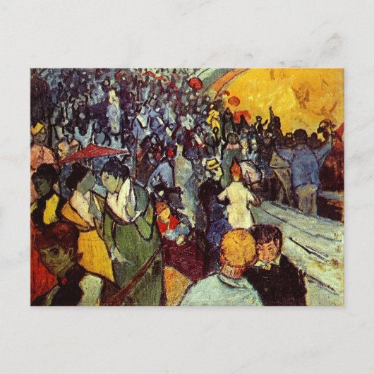 Zuschauer in der Arena bei Arles Van Gogh Kunstmus Postkarte (Vorderseite)