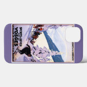 Zuschauer schauen Skier-Poster Case-Mate iPhone Hülle (Rückseite (Horizontal))