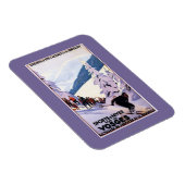 Zuschauer schauen Skier-Poster Magnet (Rechte Seite)