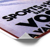 Zuschauer schauen Skier-Poster Poster (Ecke)
