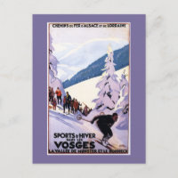 Zuschauer schauen Skier-Poster