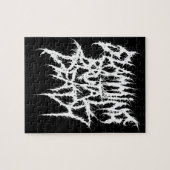 Zuschlagen des groben Todesmetalls Puzzle (Horizontal)