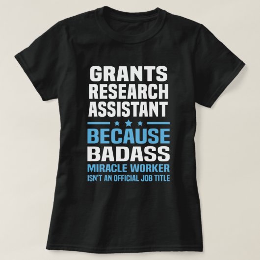 Zuschüsse Forschungsassistent T-Shirt (Design vorne)