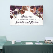 Zuspitzungsparty im Herbst Willkommen Lila Plakat Banner (Messeveranstaltung)