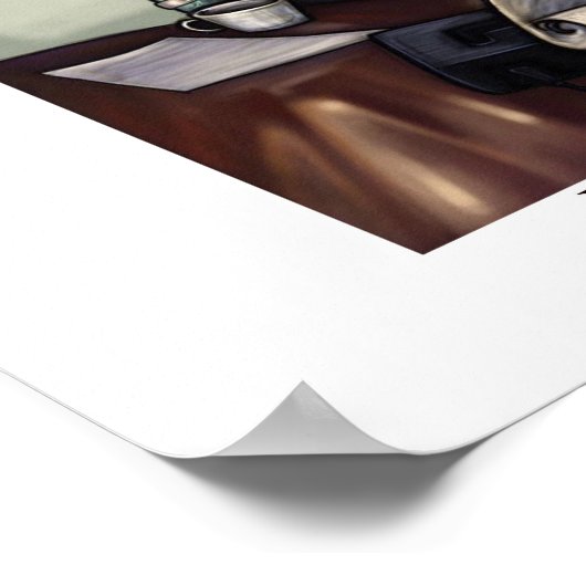 Zuständige Arbeitsstätte Zombie Poster (Ecke)