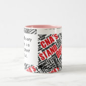 zuständige CNA-Tasse Zweifarbige Tasse (Mittel)