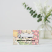 Zustelldienste | Semi Truck | produzieren Visitenkarte (Stehend Vorderseite)