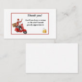 Zustelltreiber Vielen Dank für Ihre Visitenkarte (Vorne/Hinten)