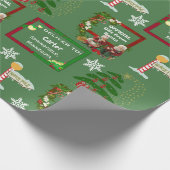 Zustellung an Name und Standort Geschenkpapier (Ecke)