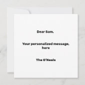 Zustellung und Versandunternehmen Vielen Dank Dankeskarte (Rückseite)