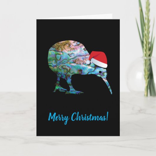 ZUSTOMIZABLE XMAS KIWI SANTA KARTE (Vorderseite)