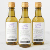 Zutaten für die Schönheit und Barcode-Etikettenlav Weinetikett (Flaschen)