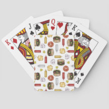 Zutaten für Käse - weiße Spielkarten