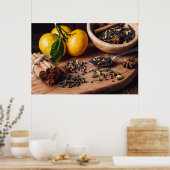 Zutaten für Masala chai Poster (Küche)