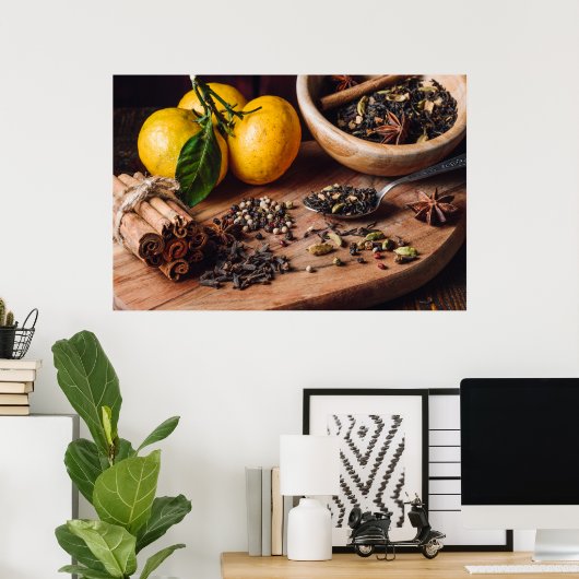 Zutaten für Masala chai Poster (Heimbüro)
