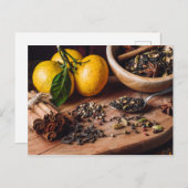 Zutaten für Masala chai Postkarte (Vorne/Hinten)