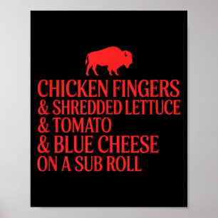 Zutatenliste für Chicken Finger Sub Poster