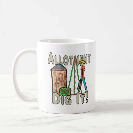 Zuteilung Gartenarbeit Kaffeetasse (Links)