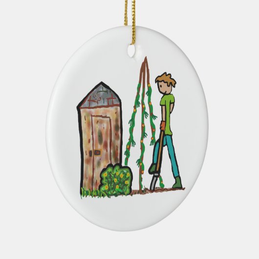 Zuteilung Gartenarbeit Keramik Ornament (Rechts)