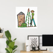 Zuteilung Gartenarbeit Poster (Heimbüro)