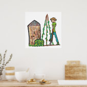 Zuteilung Gartenarbeit Poster (Küche)