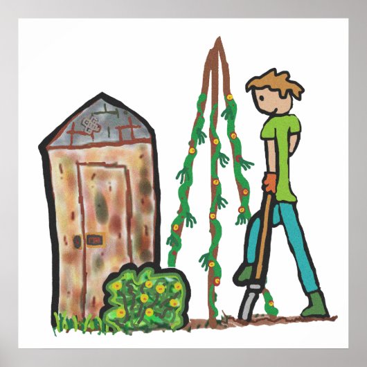 Zuteilung Gartenarbeit Poster (Vorne)