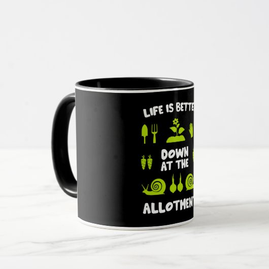 Zuteilung Gartenarbeit Tasse (Vorderseite Links)