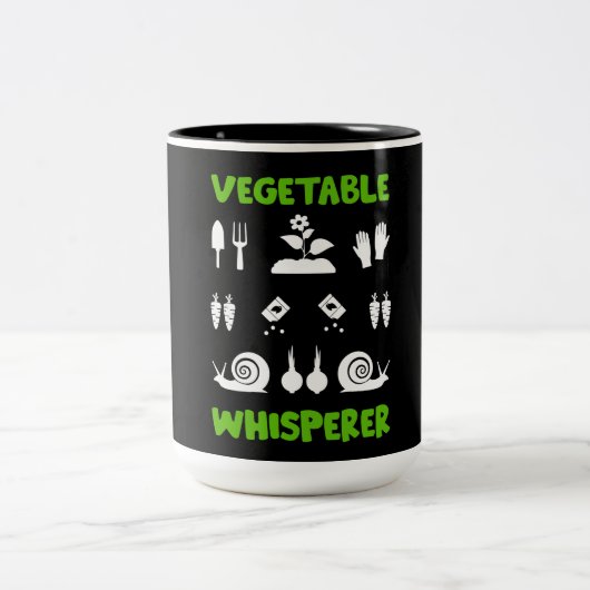 Zuteilung Gartenarbeit Zweifarbige Tasse (Mittel)