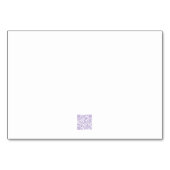 Zuteilung von Sitzplätzen für empfindliche Rose Tischnummer (Rückseite)