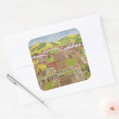 Zuteilungen 2 quadratischer aufkleber (Umschlag)