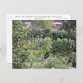 Zuteilungen an der Hebdenbrücke Postkarte (Vorne/Hinten)