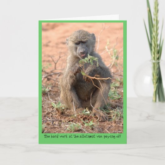 Zuteilungs-Gruß-Karte Karte (Vorderseite)