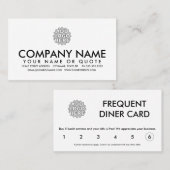 Zutrittloyalitäts-Lochkarte Treuekarte (Vorne/Hinten)