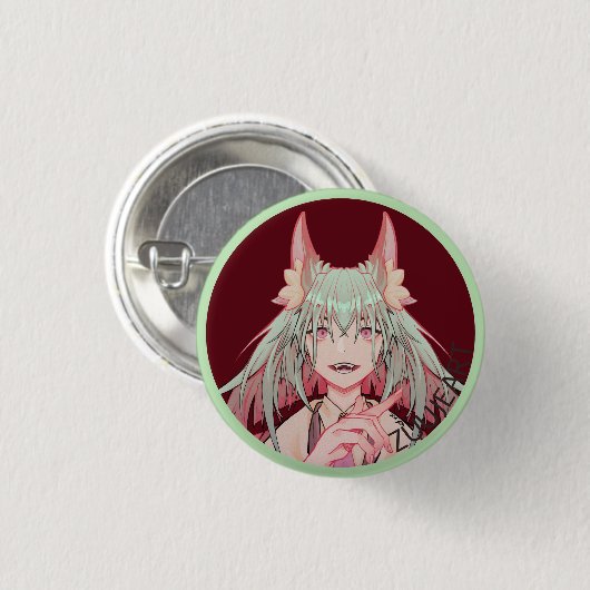 Zuuje Art anime v Tuber Ronde Button 7,6 Cm (Vorne & Hinten)