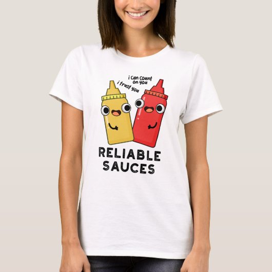 Zuverlässige Sauces Funny Food Puff T-Shirt (Vorderseite)