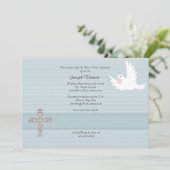 Zuverlässige Tauben-religiöse Einladung (Stehend Vorderseite)