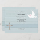 Zuverlässige Tauben-religiöse Einladung (Vorne/Hinten)