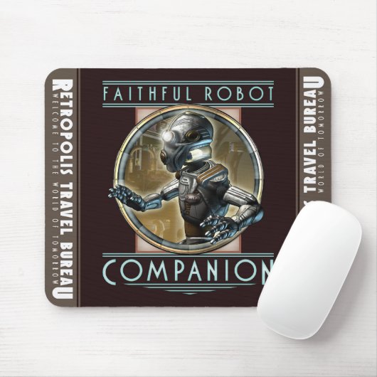 "Zuverlässiger Roboter-Begleiter-" Mausunterlage Mousepad (Mit Mouse)