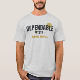 ZUVERLÄSSIGER STAAT – Geometrische Typografie für T-Shirt