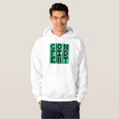 zuversichtlich, Motivierend Hoodie (Vorne ganz)