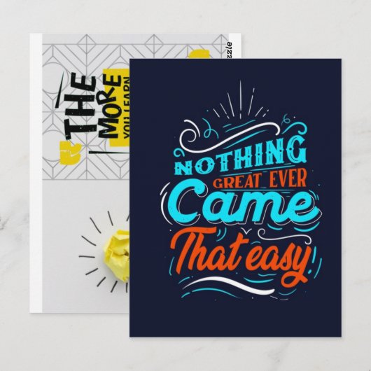 zuversichtlich postkarte (Vorne/Hinten)