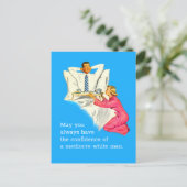 Zuversichtliche Postkarte - Vertikal (Stehend Vorderseite)