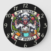 Zuweisende Behörde für Master-Koch Große Wanduhr (Vorderseite)