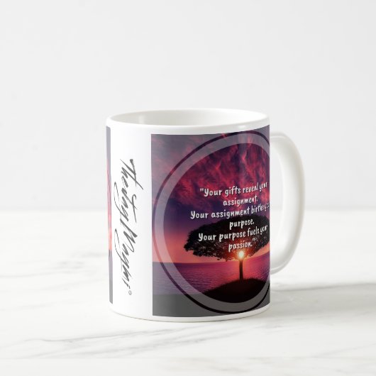 "Zuweisung" Kaffee-Tasse Kaffeetasse (VorderseiteRechts)