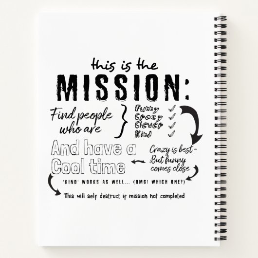 Zuweisung Notizblock (Rückseite)