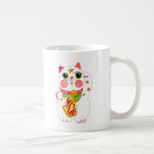 Zuwinken der Katze Maneki Neko Kaffeetasse (Rechts)