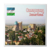 zUZ04 SAMARKAND, Usbekistan, Asien, Fliese (Vorderseite)