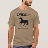 ZVBXRPL UnisexT-Shirt (Kiesel) T-Shirt (Vorderseite)