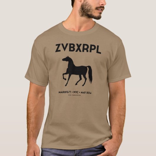 ZVBXRPL UnisexT-Shirt (Kiesel) T-Shirt (Vorderseite)