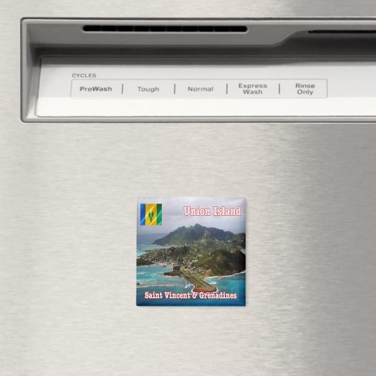 zVC012 SAINT VINCENT GENADINE, Gewerkschaft Island Magnet (In Situ (Geschirrspüler))